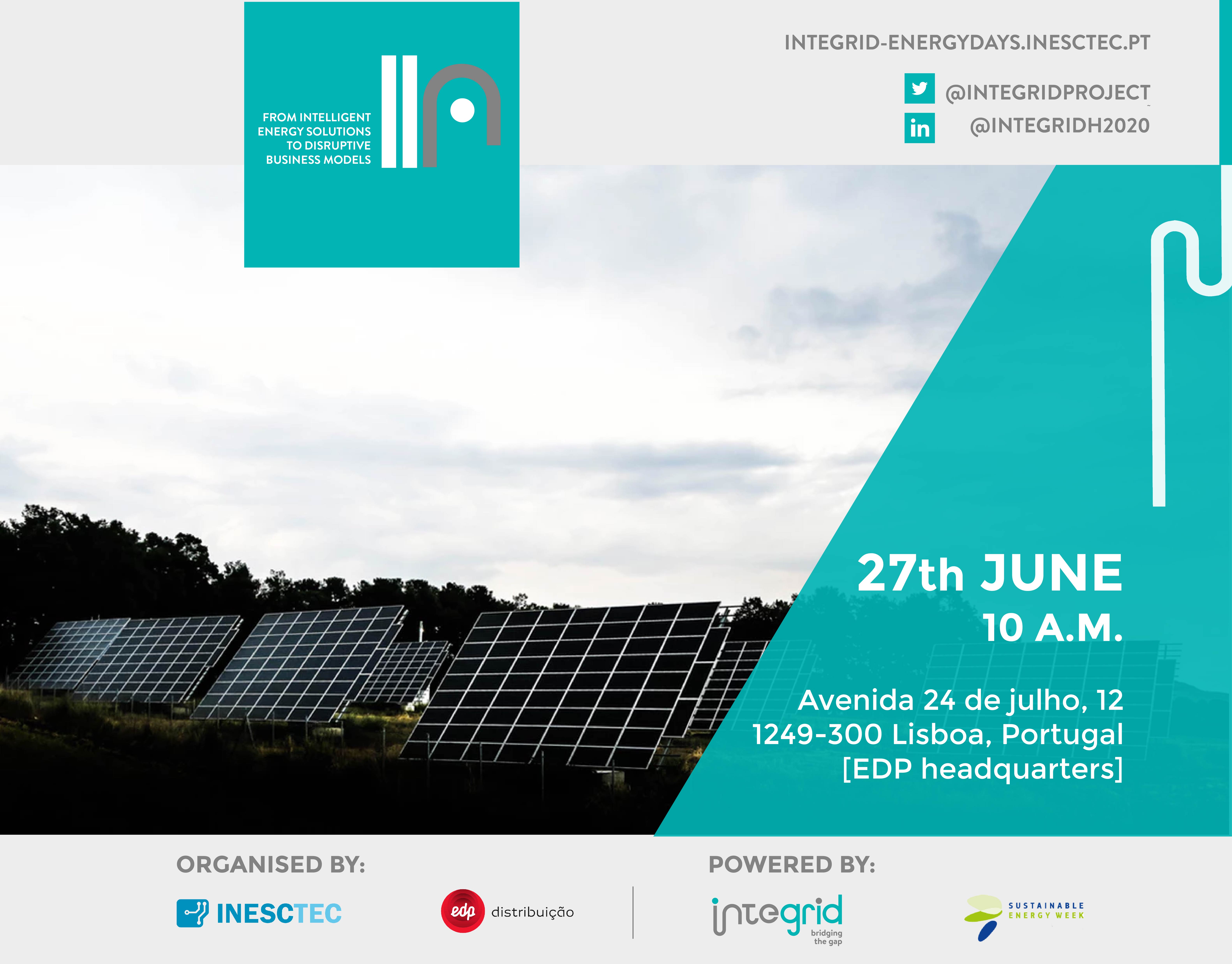 INESC TEC organiza evento dedicado à energia com selo da Comissão Europeia 