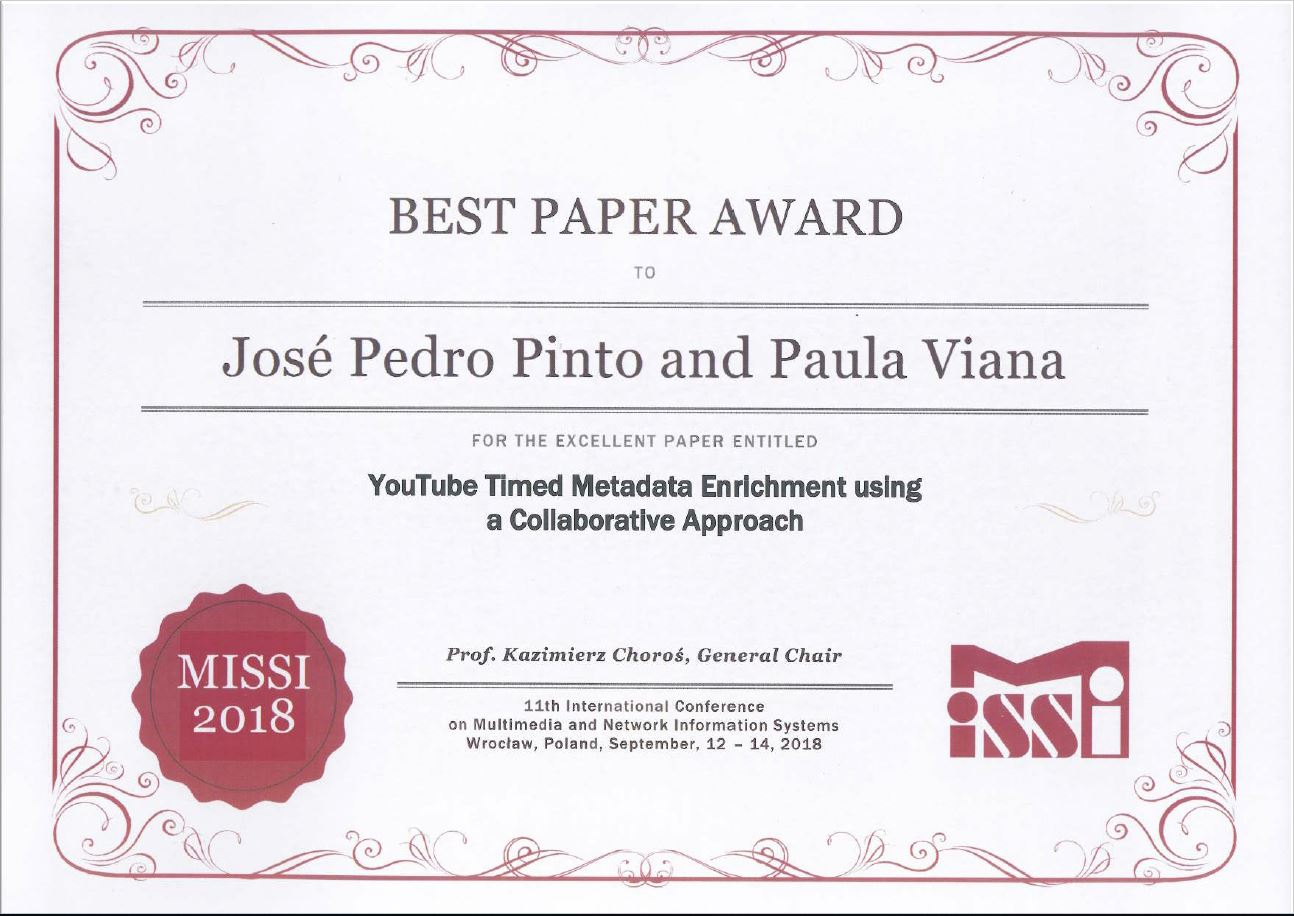 Investigadores INESC TEC recebem Best Paper Award na Polónia