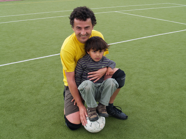 Futebol com muita energia 