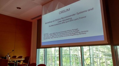 INESC TEC organises a workshop on recommender systems and user modelling