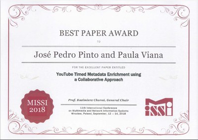 INESC TEC’s researchers receive Best Paper Award in Poland